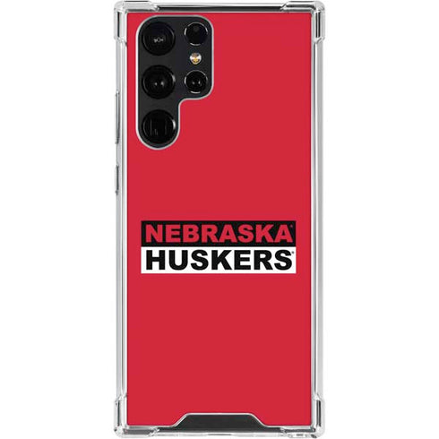 University of Nebraska Red Huskers Galaxy S23 Ultra Clear Case