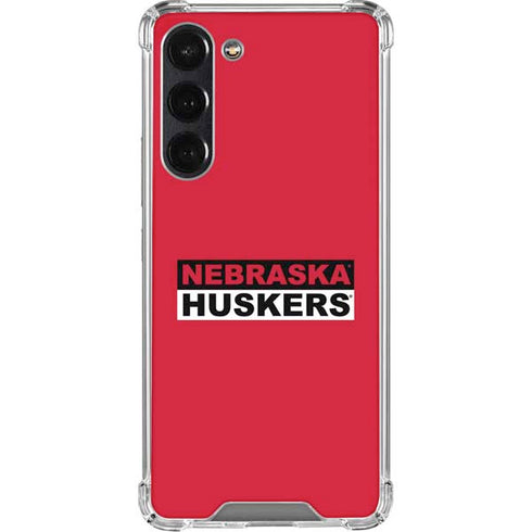 University of Nebraska Red Huskers Galaxy S24 FE Clear Case