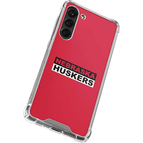 University of Nebraska Red Huskers Galaxy S24 FE Clear Case