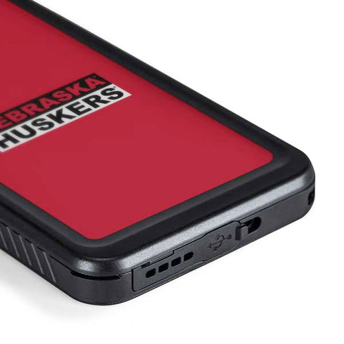 University of Nebraska Red Huskers Galaxy S24 Waterproof Case