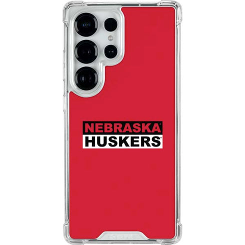 University of Nebraska Red Huskers Galaxy S26 Ultra Clear Case
