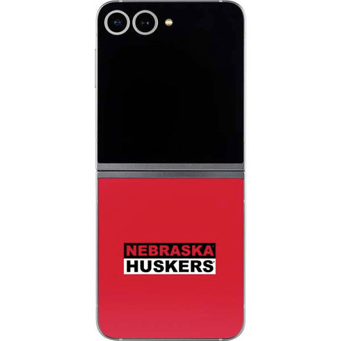 University of Nebraska Red Huskers Galaxy Z Flip6 Skin