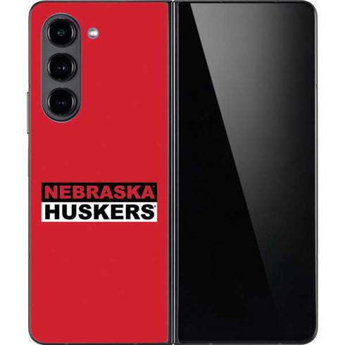 University of Nebraska Red Huskers Galaxy Z Fold5 5G Skin