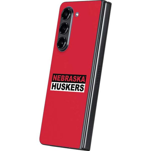 University of Nebraska Red Huskers Galaxy Z Fold5 5G Skin