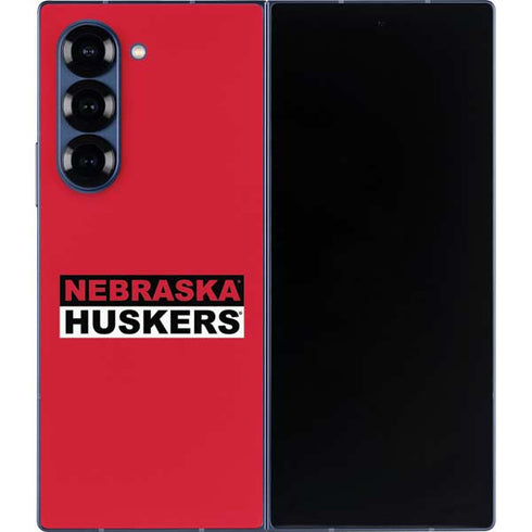University of Nebraska Red Huskers Galaxy Z Fold6 Skin