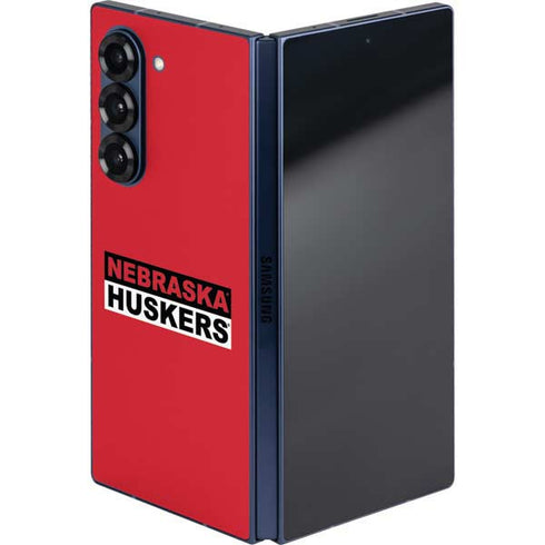 University of Nebraska Red Huskers Galaxy Z Fold6 Skin