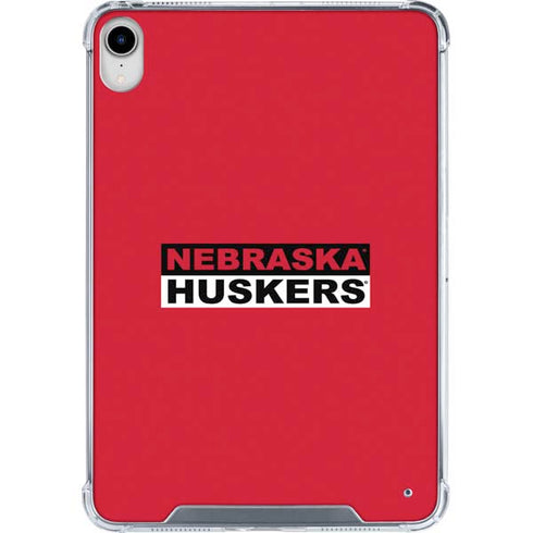 University of Nebraska Red Huskers iPad 11th Gen (2025) Clear Case