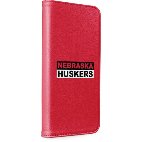 University of Nebraska Red Huskers iPhone 15 Plus Folio Case
