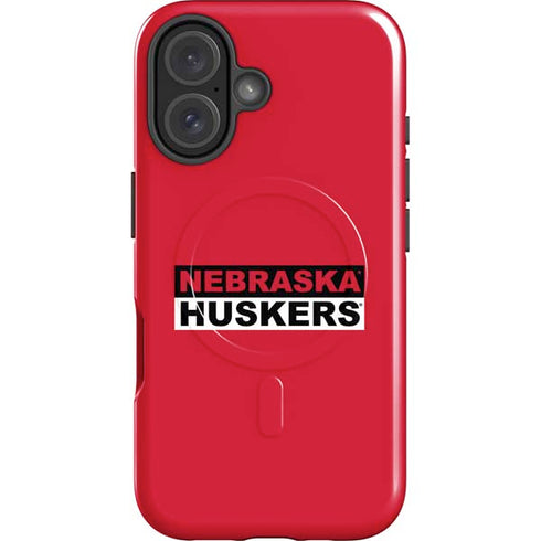 University of Nebraska Red Huskers iPhone 16 Magsafe Impact Case