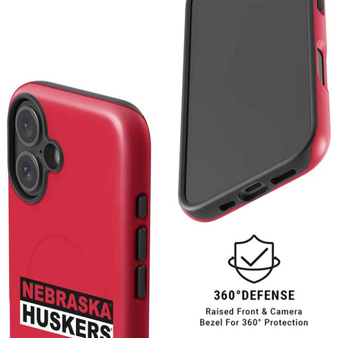 University of Nebraska Red Huskers iPhone 16 Magsafe Impact Case
