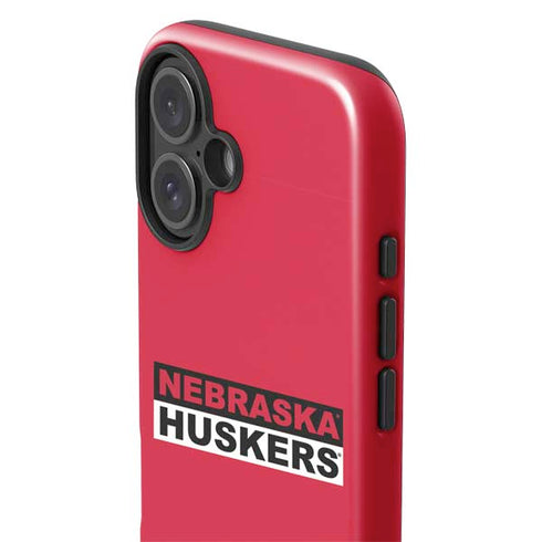 University of Nebraska Red Huskers iPhone 16 Plus Impact Case
