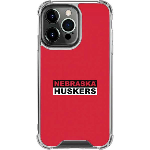 University of Nebraska Red Huskers iPhone 16 Pro Clear Case