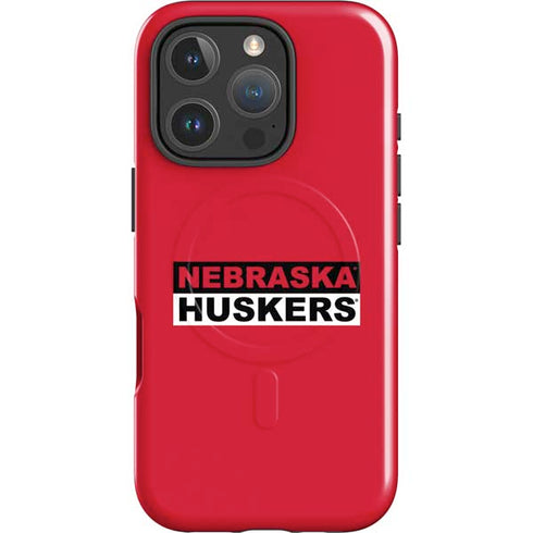 University of Nebraska Red Huskers iPhone 16 Pro Max Magsafe Impact Case