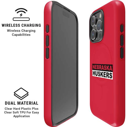 University of Nebraska Red Huskers iPhone 16 Pro Max Magsafe Impact Case