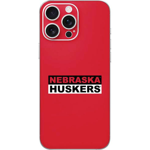 University of Nebraska Red Huskers iPhone 16 Pro Max Skin