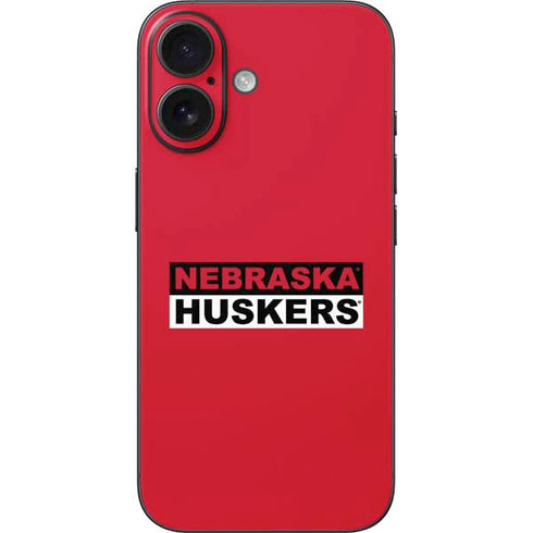 University of Nebraska Red Huskers iPhone 16 Skin