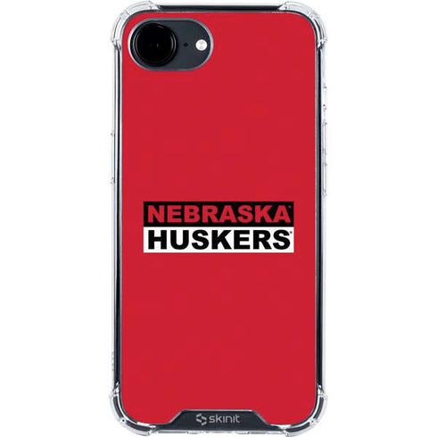 University of Nebraska Red Huskers iPhone 16e Clear Case