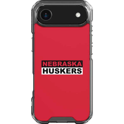 University of Nebraska Red Huskers iPhone 17 Air Clear Case