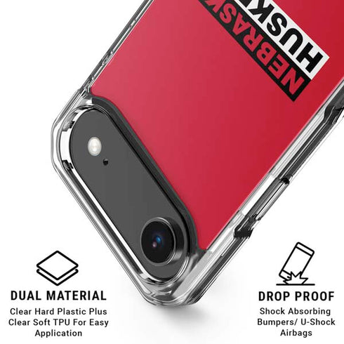 University of Nebraska Red Huskers iPhone 17 Air Clear Case