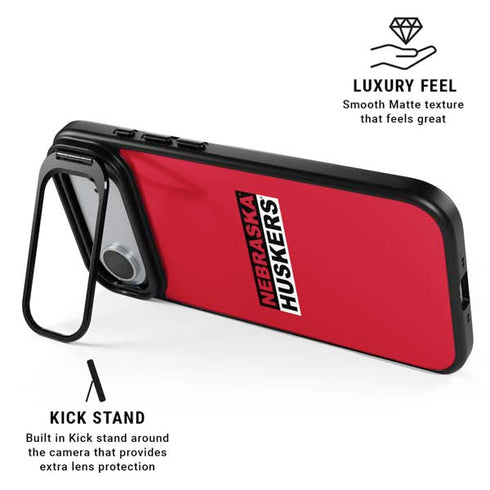 University of Nebraska Red Huskers iPhone 17 Air Kickstand Case