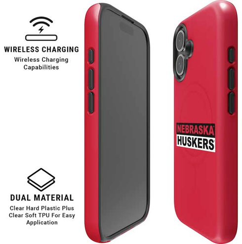 University of Nebraska Red Huskers iPhone 17 Magsafe Impact Case
