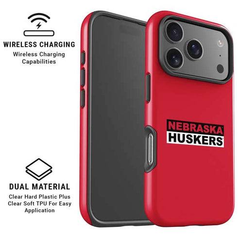 University of Nebraska Red Huskers iPhone 17 Pro Max Magsafe Impact Case