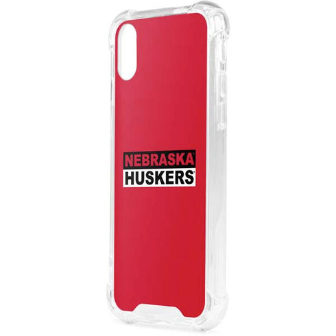 University of Nebraska Red Huskers iPhone XS Clear Case