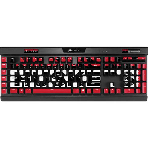 University of Nebraska Red Huskers K95 RGB PLATINUM Mechanical Gaming Keyboard Skin