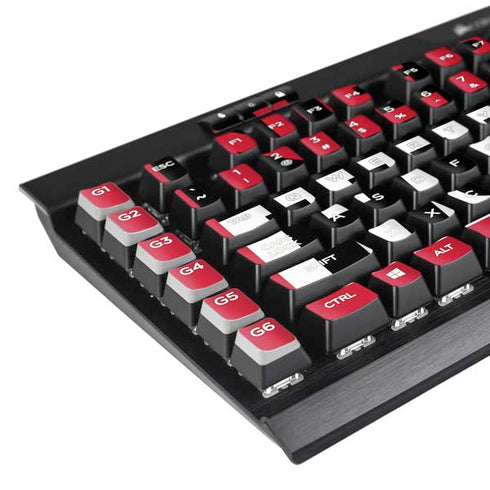 University of Nebraska Red Huskers K95 RGB PLATINUM Mechanical Gaming Keyboard Skin