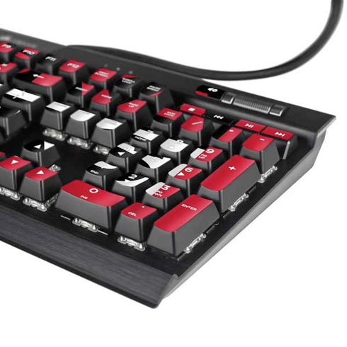 University of Nebraska Red Huskers K95 RGB PLATINUM Mechanical Gaming Keyboard Skin