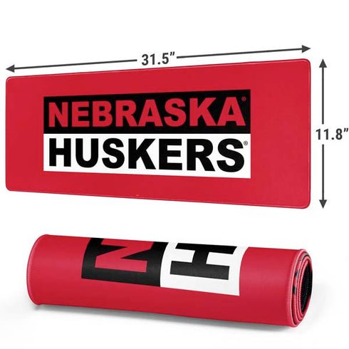 University of Nebraska Red Huskers Gaming Mouse Pad