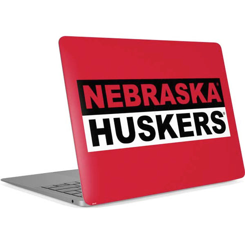 University of Nebraska Red Huskers Apple MacBook Air Skin