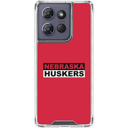 University of Nebraska Red Huskers Moto G Play 5G (2025) Clear Case