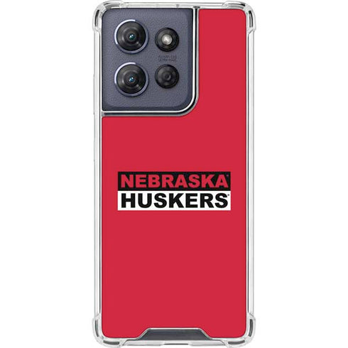 University of Nebraska Red Huskers Moto G Stylus 5G (2025) Clear Case