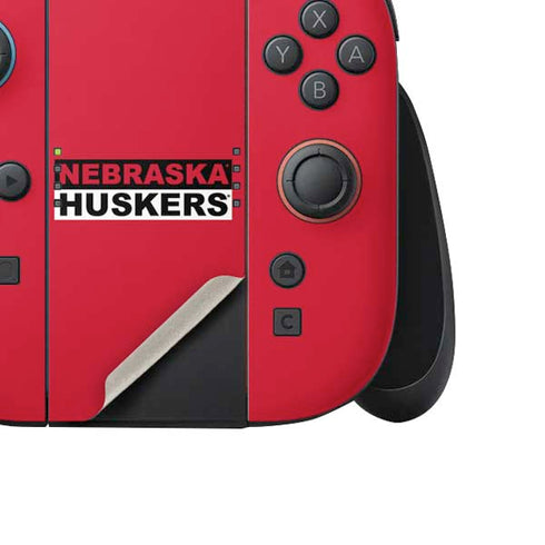 University of Nebraska Red Huskers Nintendo Switch 2 (2025) Joy-Con Controller Skin