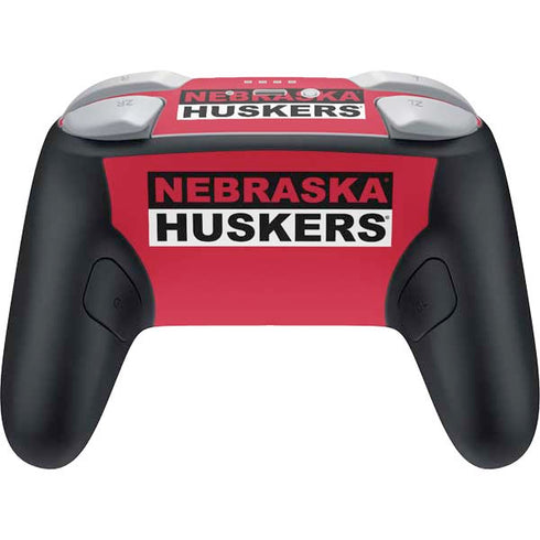 University of Nebraska Red Huskers Nintendo Switch 2 (2025) Pro Controller Skin