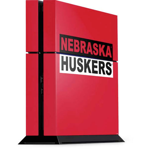 University of Nebraska Red Huskers PlayStation PS4 Skins