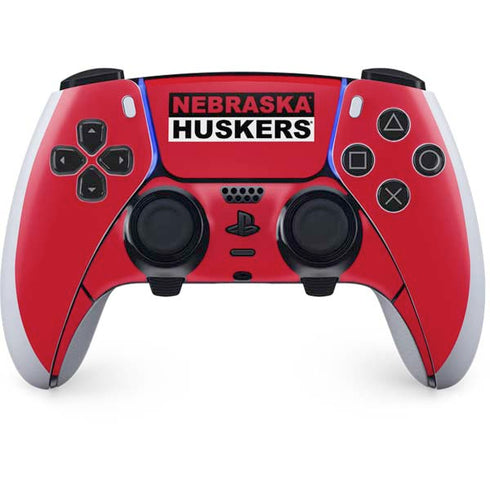 University of Nebraska Red Huskers PS5 DualSense Edge Pro Controller Skin