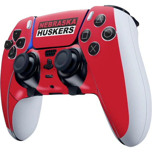 University of Nebraska Red Huskers PS5 DualSense Edge Pro Controller Skin