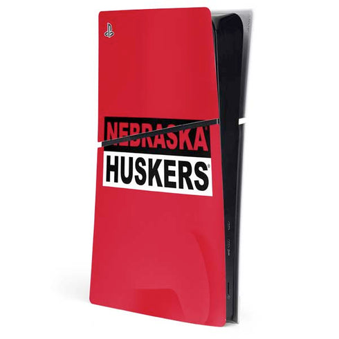 University of Nebraska Red Huskers PlayStation PS5 Skins