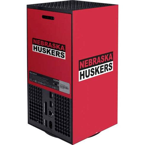 University of Nebraska Red Huskers XBox Series X Digital Edition Bundle Skin