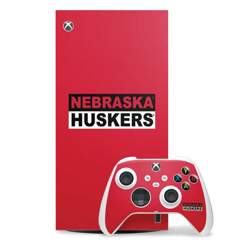 University of Nebraska Red Huskers Xbox Series X Skins