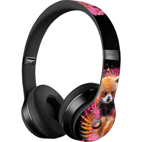 Red Panda with Flowers by Sheena Pike Beats Solo 3 Wireless Skin