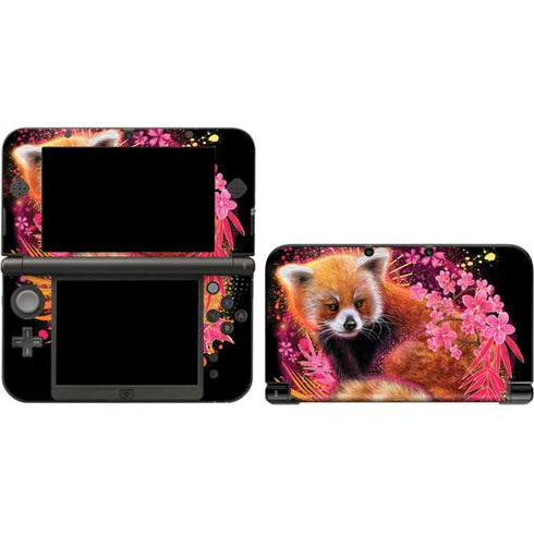Red Panda with Flowers by Sheena Pike Nintendo Skins
