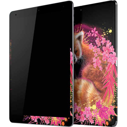 Red Panda with Flowers by Sheena Pike iPad Skins