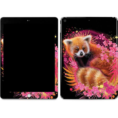 Red Panda with Flowers by Sheena Pike Apple iPad Skin