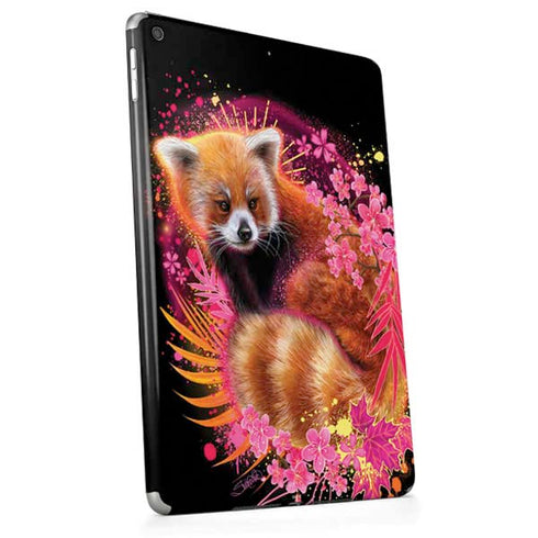 Red Panda with Flowers by Sheena Pike Apple iPad Skin