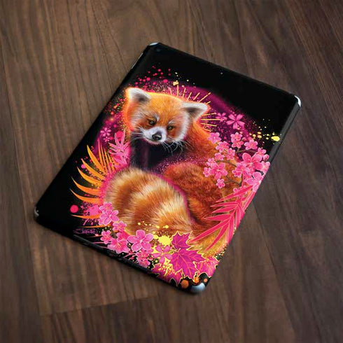Red Panda with Flowers by Sheena Pike Apple iPad Skin