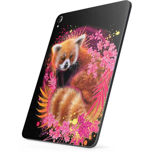 Red Panda with Flowers by Sheena Pike Apple iPad Pro Skin