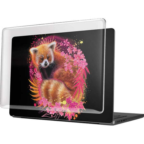 Red Panda with Flowers by Sheena Pike MacBook Pro 14in (2021-24) Case plus Skin